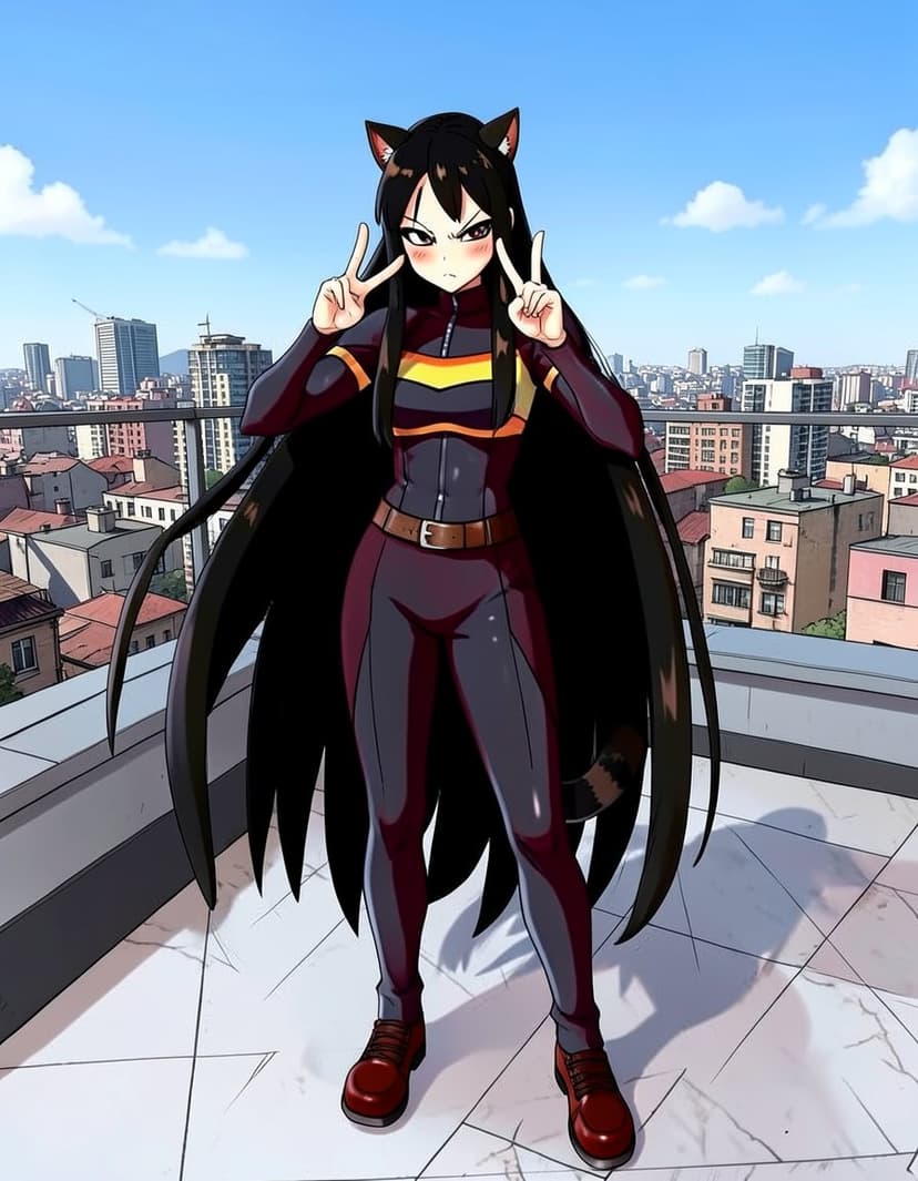 Kyo Purr, a My Hero Academia OC made on GenTube