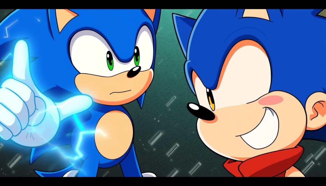 Sonic the Hedgehog naruto anime costume head and face cartoon scene anime  naruto acesory art cartoon  head naruto  draw texture scenes sonic fight with spongebob anime battle texture draw fan made