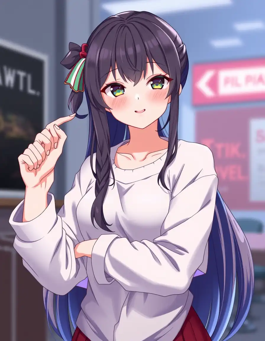 anime style vtuber character