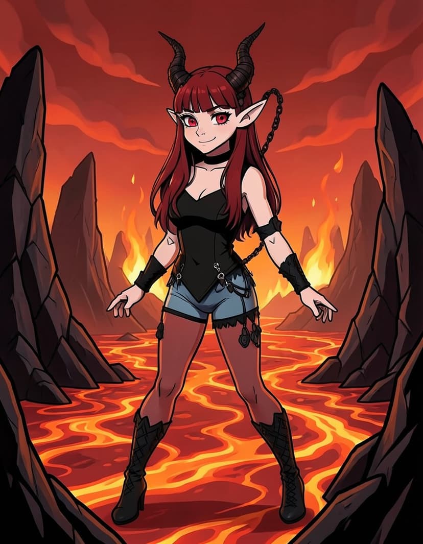 Avery, a Hazbin Hotel OC made on GenTube