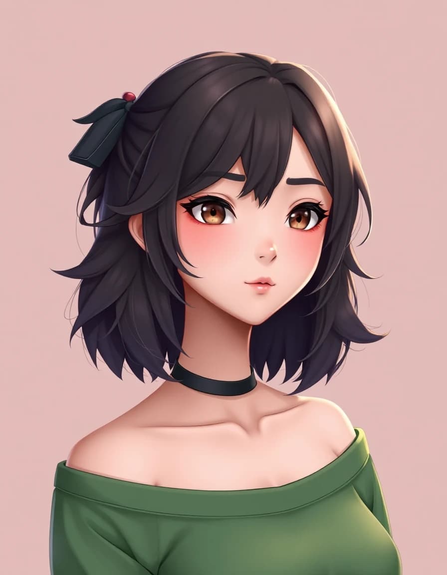 2D VTuber character design, Live2D model style, bust up, clean line art, professional anime avatar, symmetrical face, detailed hair layers, streamer avatar, keep original character identity not realistic, not 3D, not AI looking"