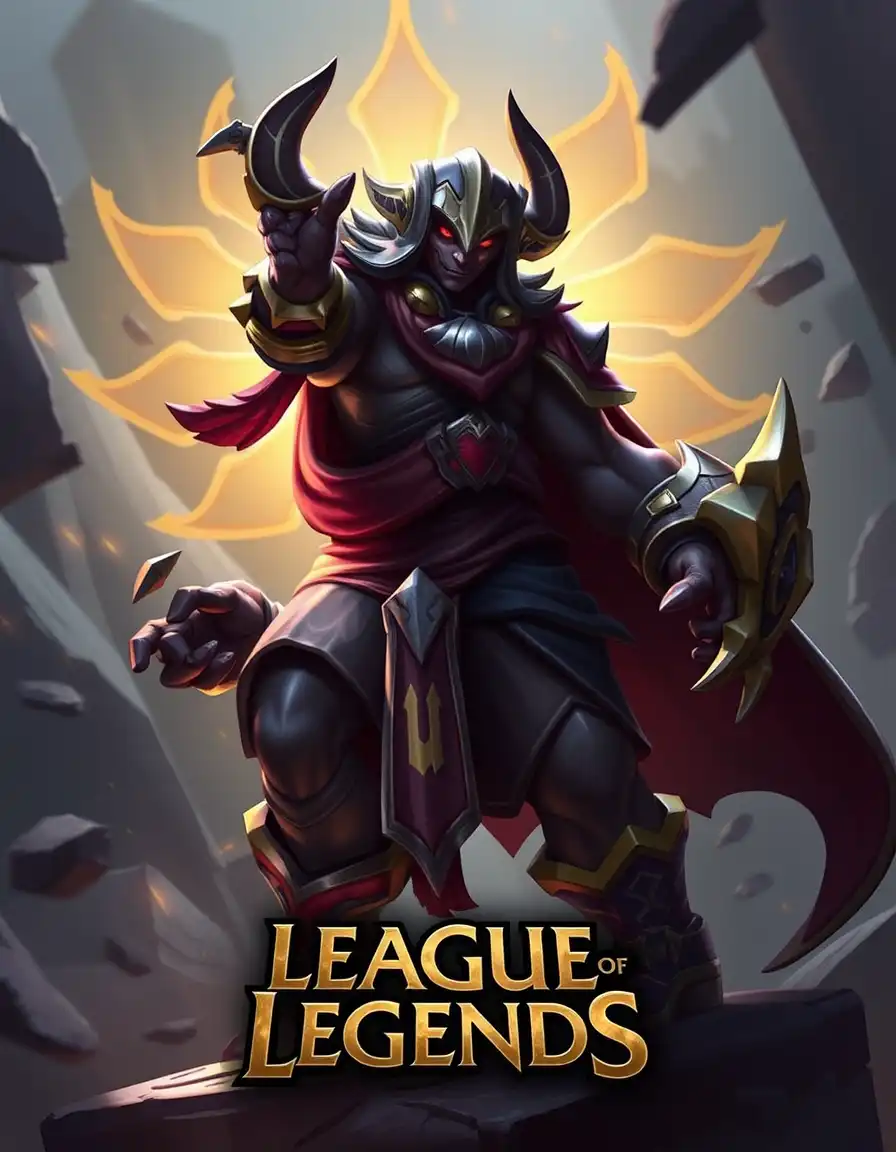League of Legends character. video game player