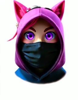 character portrait of female, Crear una minion gamer femenina con coleres de Fondo rosado, fully clothed, bright pink hair, bright violet eyes, a fair complexion, fox ears, a star hair clip, mysterious and shadowed, in the style of Despicable Me animation, Illumination 3D cartoon look, glossy yellow minion with goggles and overalls, bright cheerful lighting, head and shoulders, facing forward, plain flat white background