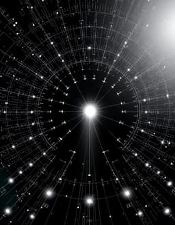 futuristic supermodel, dark background, luminous geometric data patterns, radial charts and particle clouds, high‑contrast black‑white op‑art lines, with a large empty negative space pulling toward the illuminated center, gradient‑driven directional void guiding the composition.