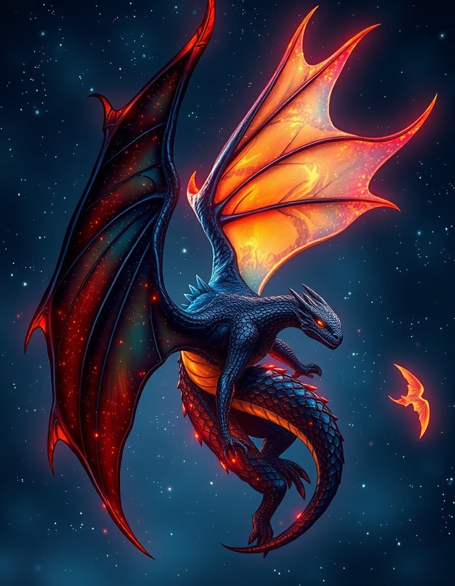 wings of fire dragon, silkwing leafwing nightwing rainwing hybrid, silkwing dominant, leaftail, silkwing antennae and wings, night wing starflecked scales