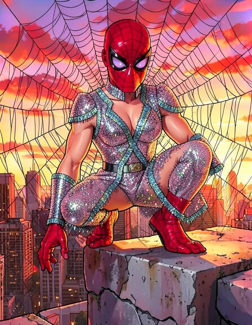 new iron spider, a Spidersona OC made on GenTube