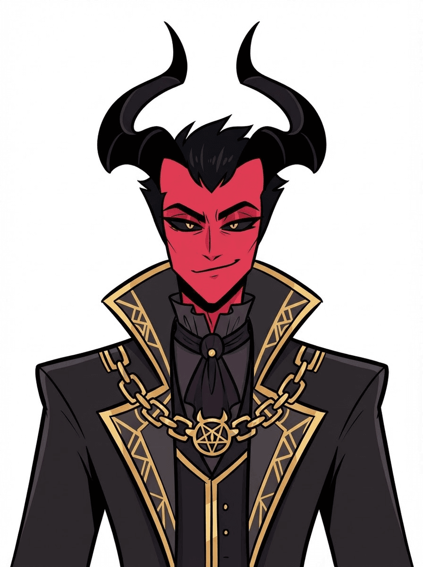 Obsidian Crown, a Hazbin Hotel OC made on GenTube