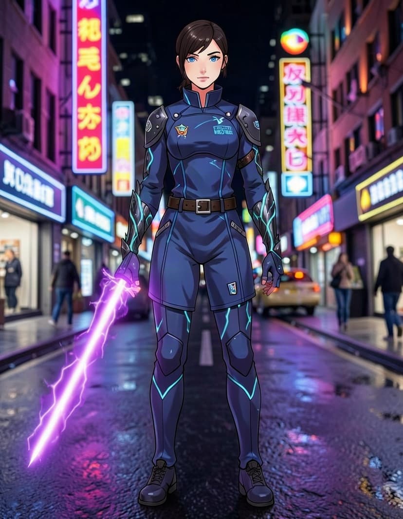 Lucy, a Zenless Zone Zero OC made on GenTube