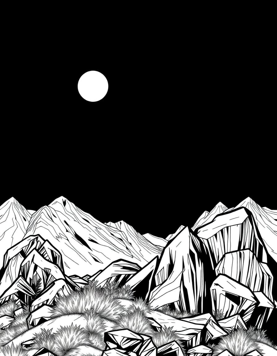 d'artagnant with high contrast, black line art, coloring book style