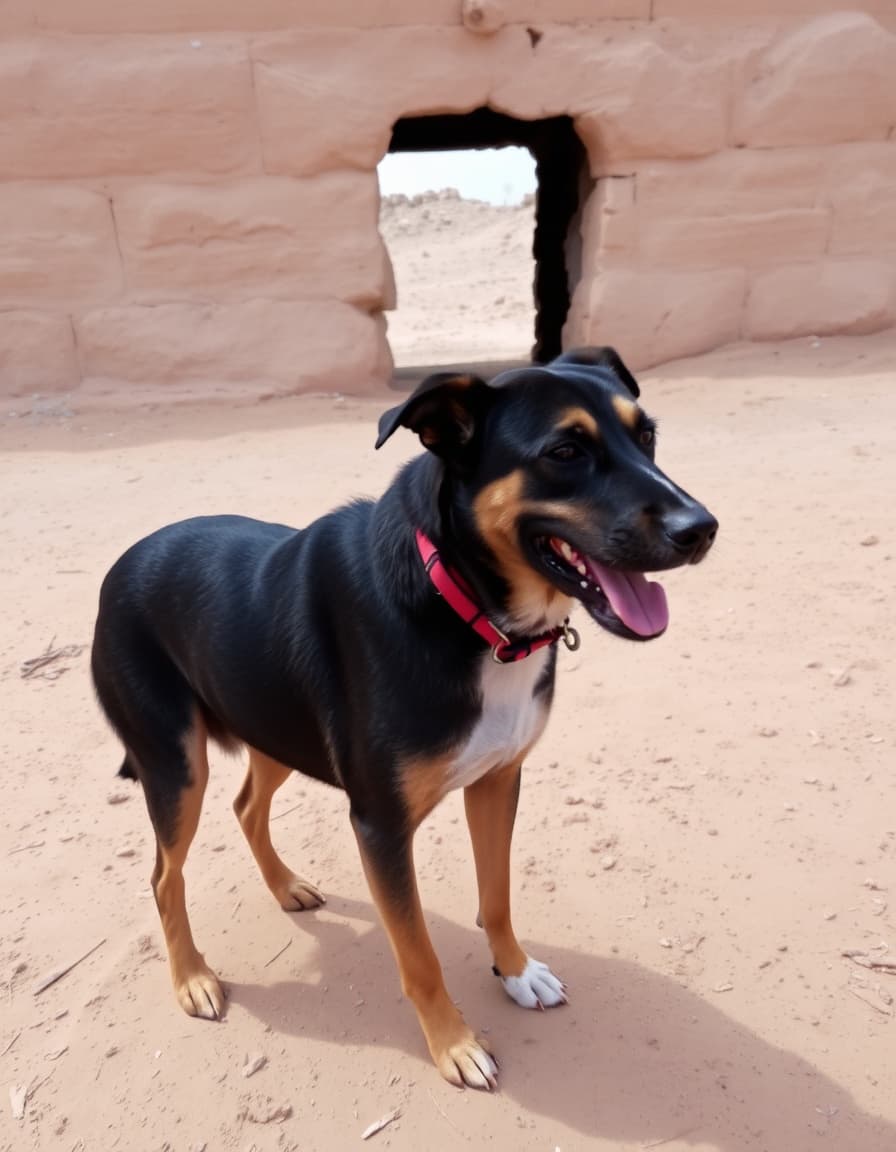 Doga dog with female exit in thar