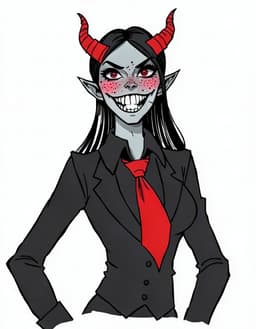 Crimson Maw, a Hazbin Hotel OC made on GenTube