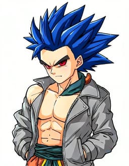 Flash, a Dragon Ball OC made on GenTube