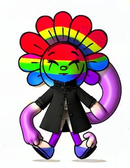 Rainbowbud, a Dandy's World OC made on GenTube