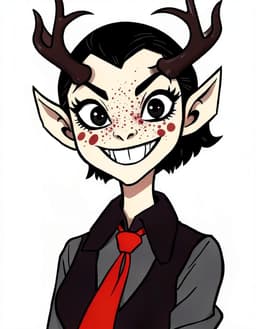 Crimson Maw, a Hazbin Hotel OC made on GenTube