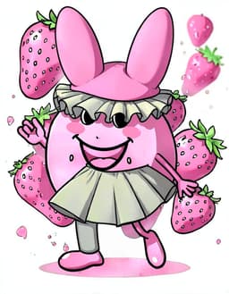 Strawberry Sprig, a Dandy's World OC made on GenTube