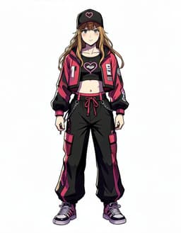 Asahi Okkotsu, a Jujutsu Kaisen OC made on GenTube