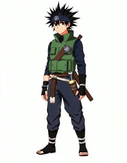 Leafblade Kaze, a Naruto OC made on GenTube