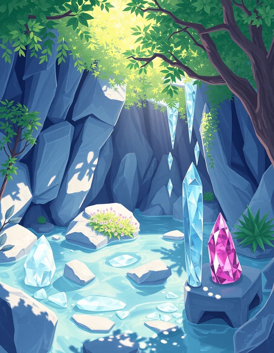 crystal oasis illustrationb