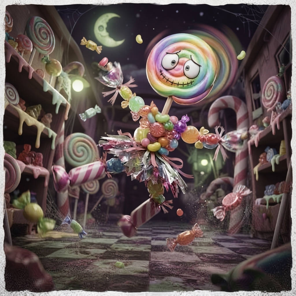 Candy toon — a kind of Dandy's World character, painted on GenTube