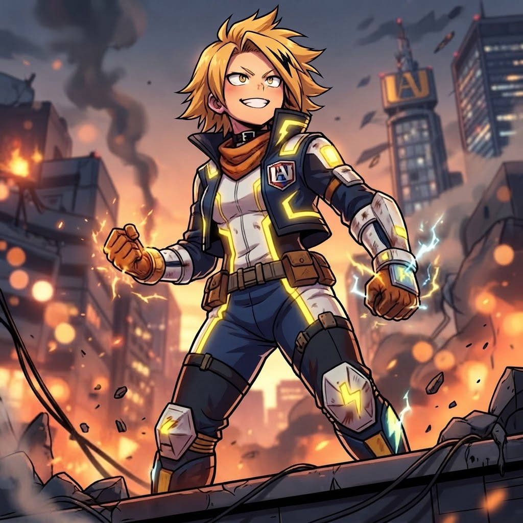 Hero student — a kind of My Hero Academia character, painted on GenTube