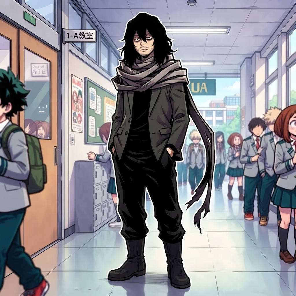 Teacher — a kind of My Hero Academia character, painted on GenTube