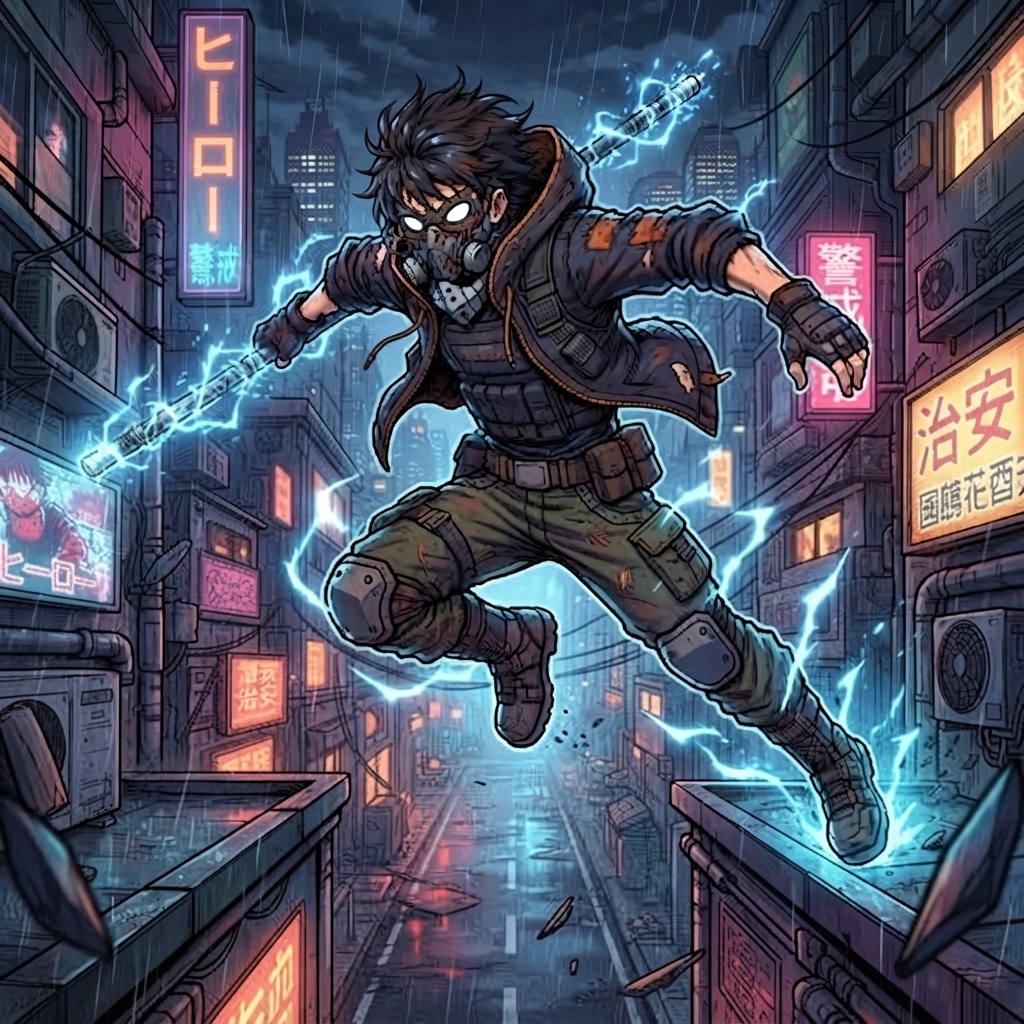 Vigilante — a kind of My Hero Academia character, painted on GenTube