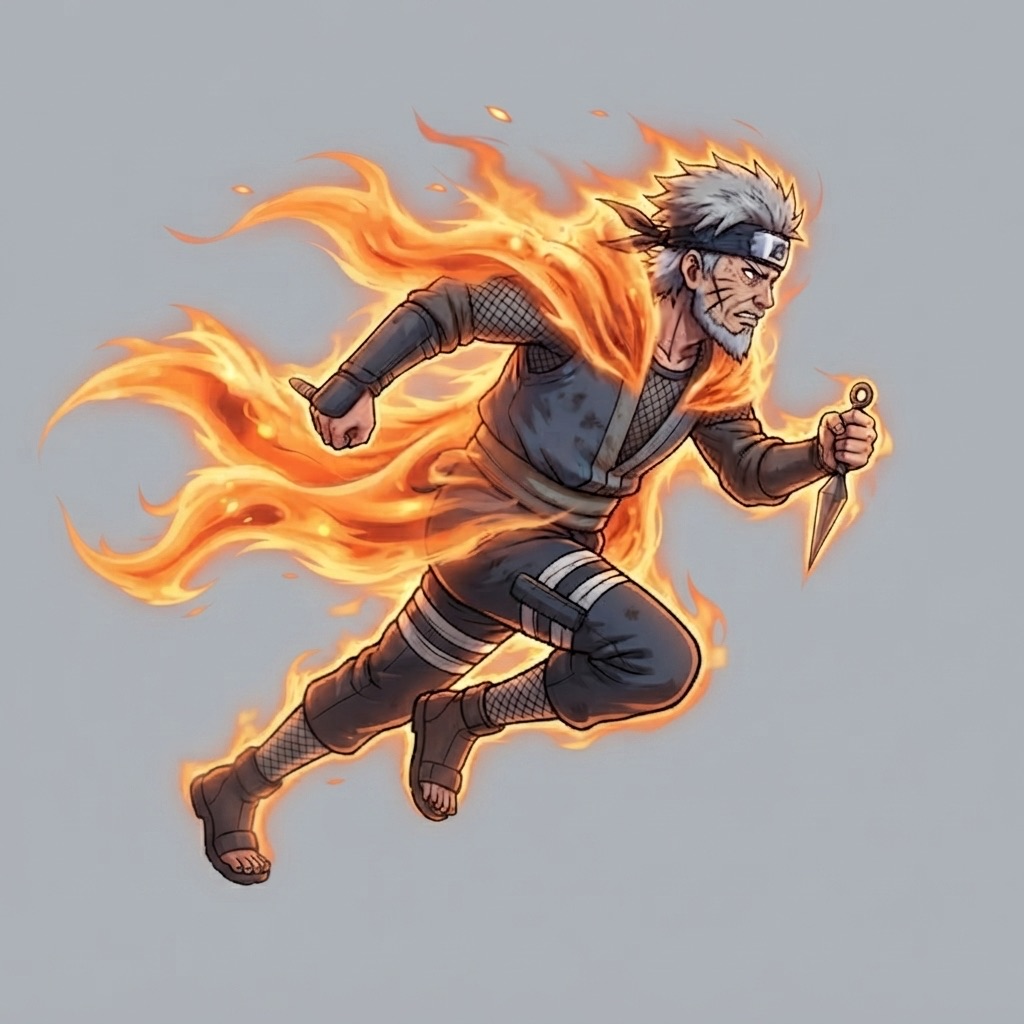 Jinchuriki — a kind of Naruto character, painted on GenTube