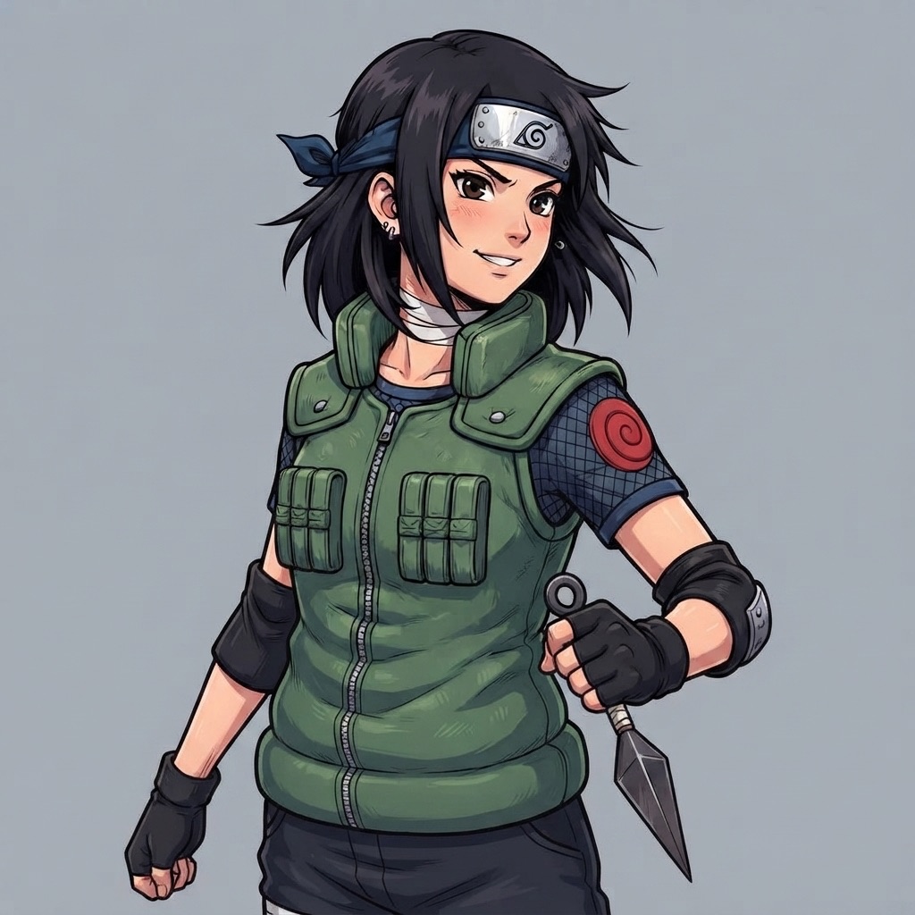 Leaf ninja — a kind of Naruto character, painted on GenTube